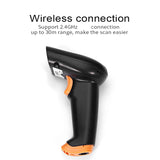 Wireless Barcode Scanner 2.4G 30m For POS and Inventory